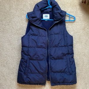 Old Navy Blue Puffer Vest XS